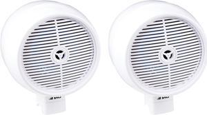 Pyle 8'' Marine Wakeboard Bluetooth Speaker System - Water Resistant with LED Lights - PLMRWKBT85WT - White