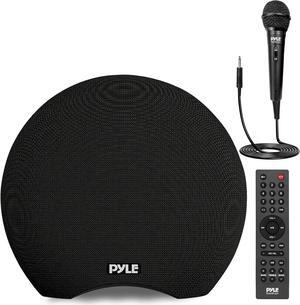 Pyle Dual 3" Portable Bluetooth Waterproof Speaker with Wired Microphone & Rechargeable Battery - Black (PNX8BK)
