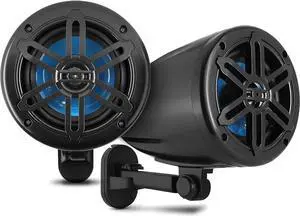 Pyle 5.25" Waterproof Marine UTV Off-Road Speakers, 2-Way Full-Range Stereo Sound, 180W Max Power - Black (PLMRWK59BK)