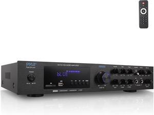 Pyle Multi-Channel Bluetooth Home Amplifier - 5.1 Channel Audio System with FM Radio, USB/SD Readers, Built-in Bluetooth - PDA8BU