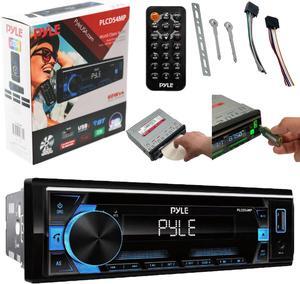Pyle Bluetooth CD/MP3 Radio Receiver - PLCD54MP, Single DIN, AM/FM, USB/AUX, 300W