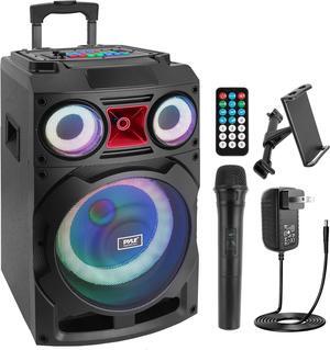 Pyle 10" Portable Wireless Bluetooth Speaker System with TWS and LED Lights - PHP210DJT, 800W