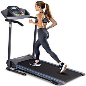 SereneLife Home Fitness Smart Digital Treadmill with Bluetooth App Sync & Fold-Away Design (SLFTRD20)