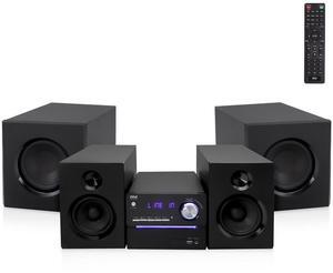 Pyle 3-Piece Wireless Bluetooth Streaming Stereo System with FM Radio, USB, Bass Reflex Speaker & Remote Control (PHSKR22)
