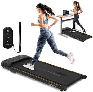 SereneLife Portable Walking Pad - 2.5HP Electric Digital Low-Speed Fitness with Smart Speed Control for Home & Office (SLFTRD14)