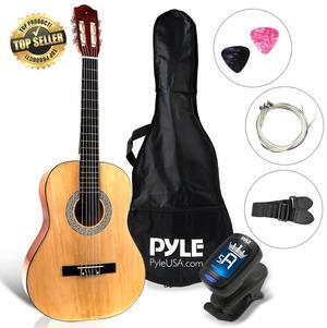 Pyle Classic Style 3/4 Scale Guitar - 36" with Digital Tuner & Accessories (PGACLS82)