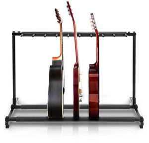 Pyle 9-Space Foldable Guitar Rack - Multi-Instrument Floor Stand Holder (PGST93)