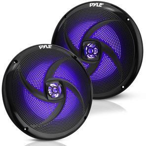 Pyle 8" Waterproof Marine Speakers - 320W 2-Way Stereo - Black - PLMRS83BL