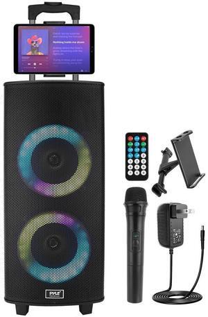 Pyle Dual 8 Portable Wireless Bluetooth PA Speaker - 700W, LED, Mic, Rechargeable (PHP28DJT)