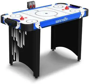 SereneLife 48" Air Hockey Table - Digital Scoreboard, Pucks & Pushers, Indoor Game Room (SLARHKY430)
