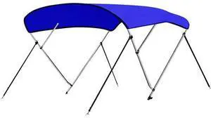 SereneLife 4 Bow Bimini Top Boat Cover - Blue (SLBT484B)