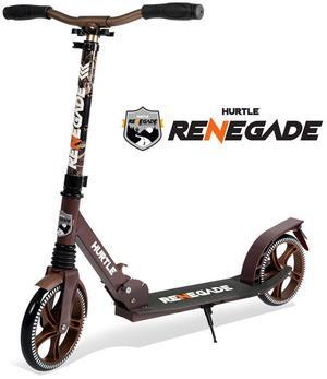 Hurtle Lightweight and Foldable Kick Scooter - Adjustable Alloy Deck with High Impact Wheels for Teens and Adults (Real Tree) - HURTSRT