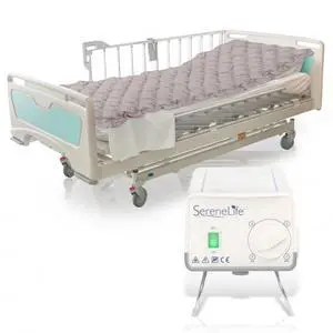 SereneLife SLAIRMATR45 Hospital Bed Air Mattress, Bubble Pad with Electric Air Pump, Medical Grade