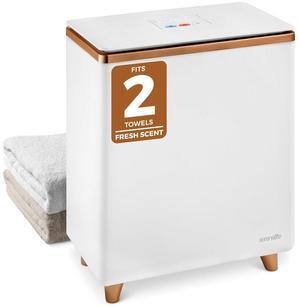 SereneLife SLTLR150 Rectangular Towel Warmer Bucket, Single Touch Control, Large Capacity, Adjustable Temperature (Gold)