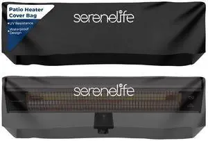 SereneLife Heavy-Duty Stand-Up Patio Heater Cover Bag - SLOHT281 - UV Resistant & Waterproof