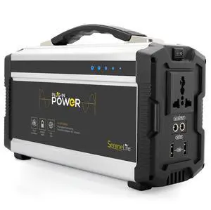 SereneLife 222W Portable Power Generator with 60,000mAh Battery - SLSPGN30 - Solar Panel Compatible