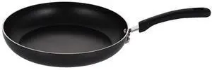 NutriChef 11" Non-Stick Fry Pan with Silicone Handles - NCWSTKBLKFRYPAN - PFOA Free - Black