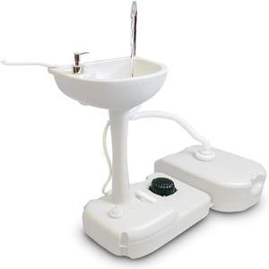 SereneLife Portable Handwash Sink with Waste Holding Tank & Rolling Wheels - SLCASN19 - 24L Waste Capacity