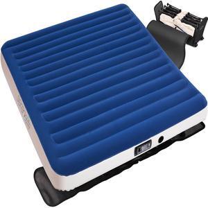 SereneLife Premium Raised King Airbed with Steel Frame, Built-In Power Inflating Pump, 600 lbs Capacity