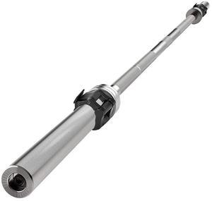 SereneLife 7-Foot Olympic Barbell Bar - 34.17 lbs Weight Bar for Mens Workout with Plastic Clips