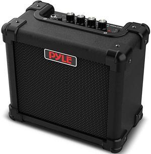 Pyle Electronic Guitar Amplifier - 5" High-Definition Speaker with Volume, Bass, and Treble Controls