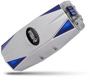 Pyle 0.3 Farad Digital Power Capacitor - High-Performance Car Audio Accessory with Blue Digital Display and Stainless-Steel Screws