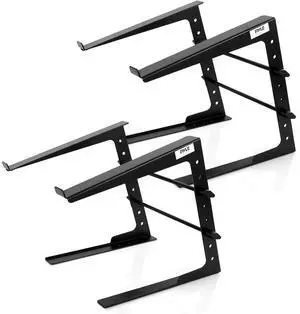 Pyle Universal Laptop / Notebook Stand, Metal Construction, Height Adjustable, Ergonomic Design for Desk/Office Use (2-Pack) - PLPTS25X2