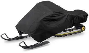 Pyle Universal Snowmobile Storage Cover, Waterproof & Weather-Resistant, 113 (Total Length), Marine Grade Polyester 300D - PCVSNM12