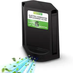 NutriChef Food Waste Bin Filter - Automatic Food Cycler Compost Bin Filter