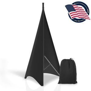 Pyle 2-Sided DJ Tripod Speaker & Light Stand Scrim Cover - PSCRIM2B - Black