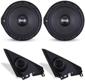 6.5 Two Way Coaxial Speaker System for 2006 and Up Vehicles, 300 Watts, 4 Ohm, Butyl Rubber Surround, 1'' High-Temperature KSV Voice Coil, Black Sandblasting Paper Cone
