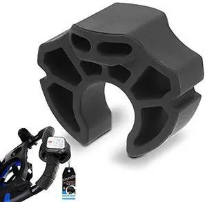 SereneLife Golf Cart Watch Holder Mount - Universal Silicone Mount for GPS or Standard Sports Watch, Fits Golf Carts with 1-inch Handle Tubing SLGZWHD, Black