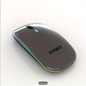 EAGET Wireless Bluetooth Mouse, Dual Mode Connectivity (Bluetooth 5.0 & 2.4G USB) Computer Mouse, Sleek, Portable, Compact Design in 6 Colors for iPad, Laptop & PC Use ( Grey)