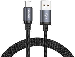 EAGET EU404 6ft USB C Cable Superspeed USB 2.0 A to USB C Android Auto Cable, Fast Charging & Data Transfer Type C Charger Cord for iPhone 16/15 CarPlay Galaxy S24/S23/S22/S21 2m