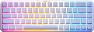 Fnatic STREAK65 LP | White | Compact RGB Gaming Mechanical Keyboard Speed Switches | PBT Doubleshot Keycaps | 65% Layout (60 65 Percent) Low Profile Esports Keyboard (US ANSI Layout, QWERTY)
