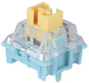 EPOMAKER Sea Salt Silent Mechanical Keyboard Switches Set, 5-Pin Switch, Pre-Lubed Linear Switch with LED Slot, 35 Pieces for Customizing Gaming Keyboards