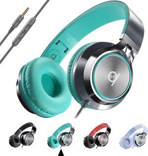 ARTIX CL750 Wired Headphones with Mic & Volume Control  Noise Isolating On-Ear Headphones for Computer and Laptop Wired, Plug in Corded Headphone Over Ear with Wire (Foldable, Aux Jack 3.5mm)