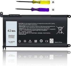 New Replacement WDX0R Laptop Battery for Dell Inspiron 15 5000 5567 5570 5565 5568 5578 7000 7560 7570 7573 7569 7579 13 5368 5378 7378 17 5765 5767 5770 Series Notebook Battery Fits 3CRH3 T2JX4 FC92N