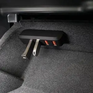 Glove Box USB Hub for Tesla Model Y 2021-2024 and Model 3 2021-2023, 4-in-1 Multiport Glovebox Docking Station Accessories for Dashcam Flash Drive Charger Data Transfer Games Music