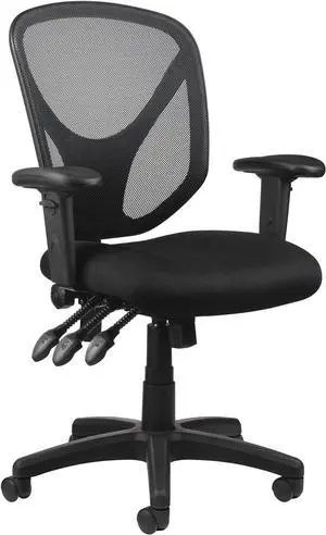 Realspace® MFTC 200 Multifunction Ergonomic Super Task Chair, Black