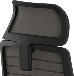 Branch Adjustable Ergonomic Headrest Attachment - Only Compatible Ergonomic Chair - Experience Optimal Comfort and Support - All Black