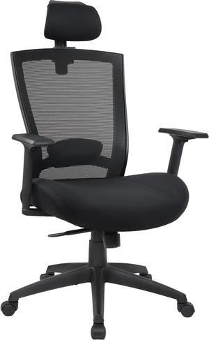 Ergonomic Office Chair for Big and Tall People, 400lb Computer Desk Chair with Adjustable 2D Headrest, Lumbar Support &2D Armrests, 5 Inch Thick Foam Cushion Seat, Mesh Rolling Chair for Work & Gaming