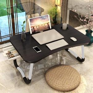 Foldable Bed Table for Laptop,Laptop Desk Table Stand for Bed,Laptops Bed Tray Tables with Storage Drawer-Cup Holder, Portable Lap Desk Stand for Writing Reading Eating Sofa Couch