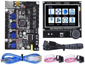 BIGTREETECH SKR Mini E3 V2.0 Control Board+TFT35 E3 V3.0.1 Touch Screen Display 32Bit Silent Board Integrated with TMC2209 UART Stepper Driver for Ender 3 Ender 5 Ender 3 V2 3D Printer Motherboard BIGTREETECH SKR Mini E3 V2.0 Control Board+TFT35 E3 V3.0.1 Touch Screen Display 32Bit Silent Board Integrated with TMC2209 UART Stepper Driver for Ender 3 Ender 5 Ender 3 V2 3D Printer Motherboard