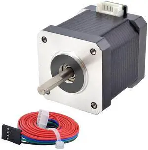 STEPPERONLINE Nema 17 Stepper Motor 2A 55Ncm Bipolar 1.8 Degree 4-Lead for 3D Printer CNC Extruder,1 Pack