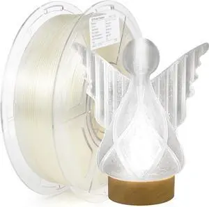 iSANMATE High Speed Transparent 3D Printer Filament, Clear PLA 1.75mm, Fast Printing Speed, Dimensional Accuracy 0.02mm, 1kg Spool (2.2lbs)