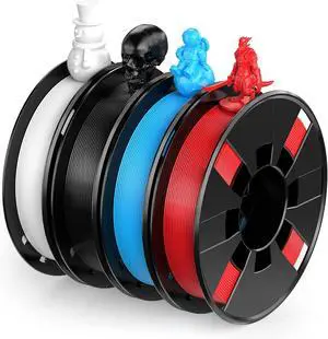 ENTINA 4 Colors PLA 3D Printer Filament for Tina 2, Dimensional Accuracy +/- 0.02mm, 1.75MM 200G 3D Printer Filament Bundle for 3D Printers