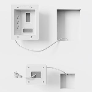 Mount-It! in-Wall TV Cable Concealer Kit with Recessed Power  Triple Outlet, 9ft Cord, and Hand Saw  Easy, Safe Cable Management for Organized TV and Home Theater Setups
