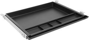 MOUNT-IT! Large Under Desk Pencil Drawer | 21.25 Width | Ball Bearing Slides Out Tray Organizer for Paper, Pencil, and Office Accessories (BLACK)