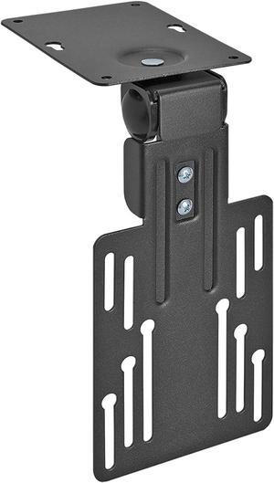 Mount-It! Compact Folding Ceiling TV Mount | Flip Down and Under Cabinet TV Bracket for Small Screens Up to 24 Inches | 90° Tilt and 360° Swivel | VESA 50x50, 75x75, 100x100 | Max 18 lbs